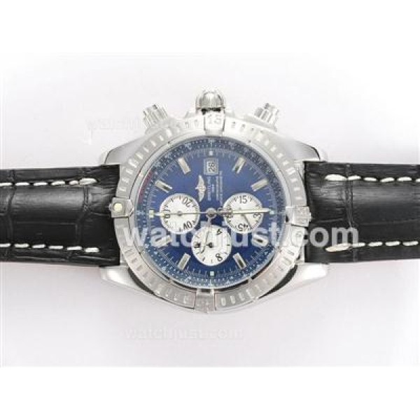 Breitling Chronomat Evolution Working Chronograph with Blue Dial