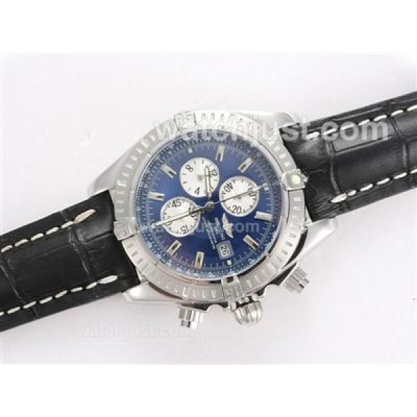 Breitling Chronomat Evolution Working Chronograph with Blue Dial