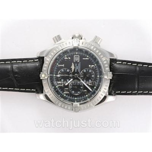 Breitling Chronomat Evolution Working Chronograph with Black Dial