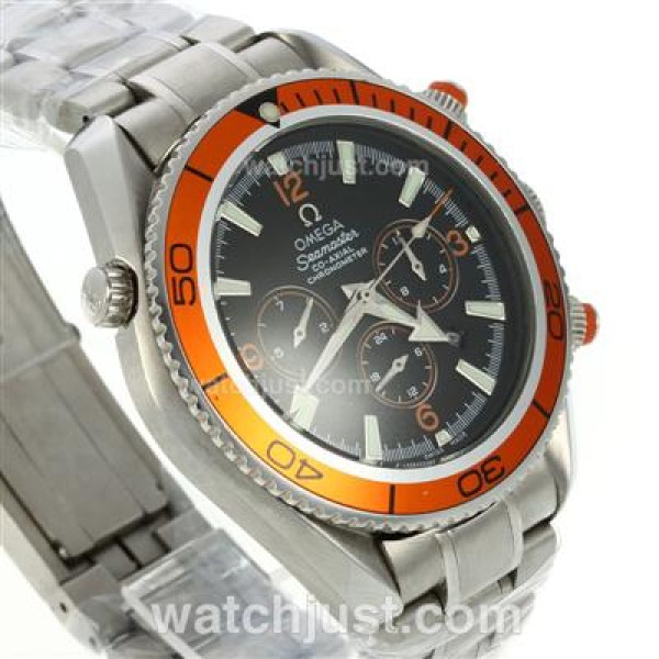 Omega Seamaster Planet Ocean Automatic Black Dial with Orange Bezel