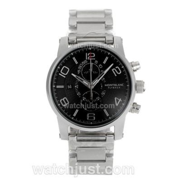 Montblanc Flyback Working Chronograph with Black Dial S/S