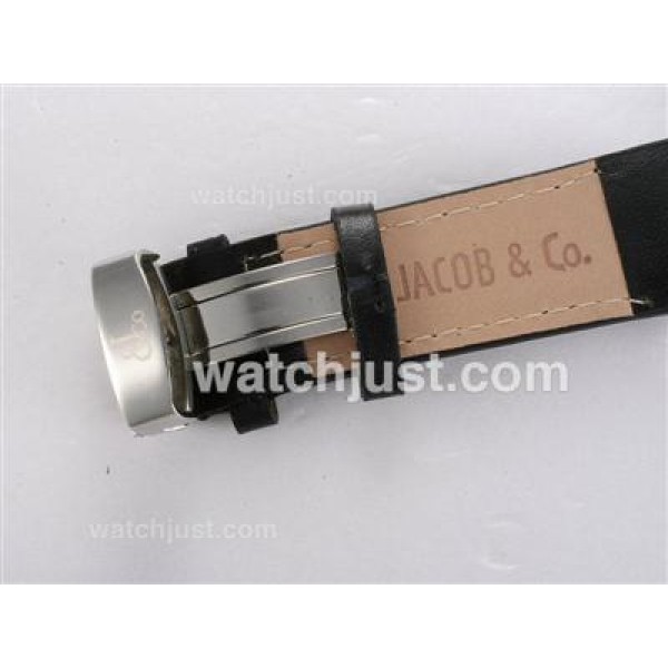 Jacob & Co Classic Five Time Zone Diamond Bezel with White Dial
