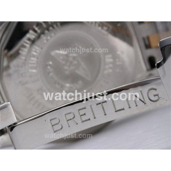 Breitling Chronomat Evolution Chronogrpah Swiss Valjoux 7750 Movement Two Tone  with Black Dial
