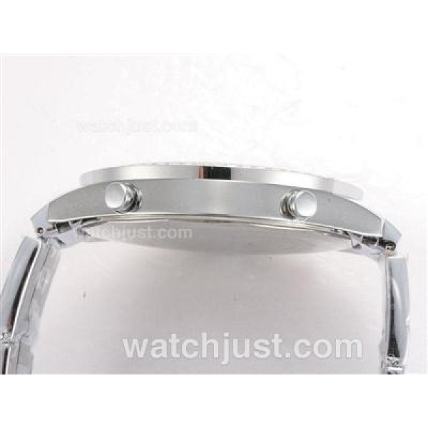 Jacob & Co Classic Five Time Zone Diamond Bezel with White Dial