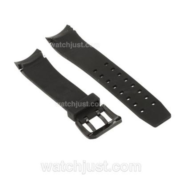 Bvlgari Black Rubber Strap with PVD Buckle