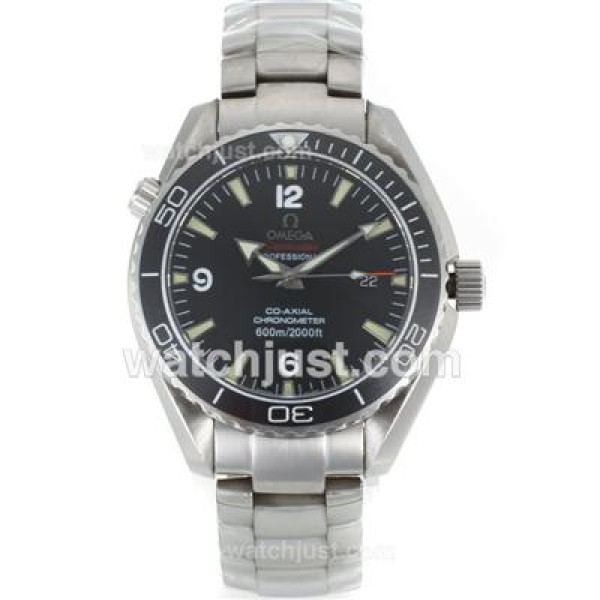 Omega Seamaster Co-Axial Swiss ETA 2836 Movement Ceramic Bezel with Black Dial-S/S