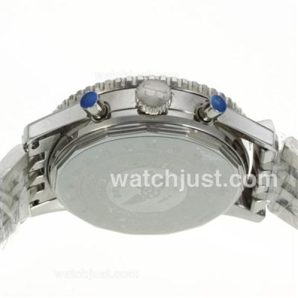 Breitling Navitimer Chronograph Swiss Valjoux 7750 Movement with White Dial