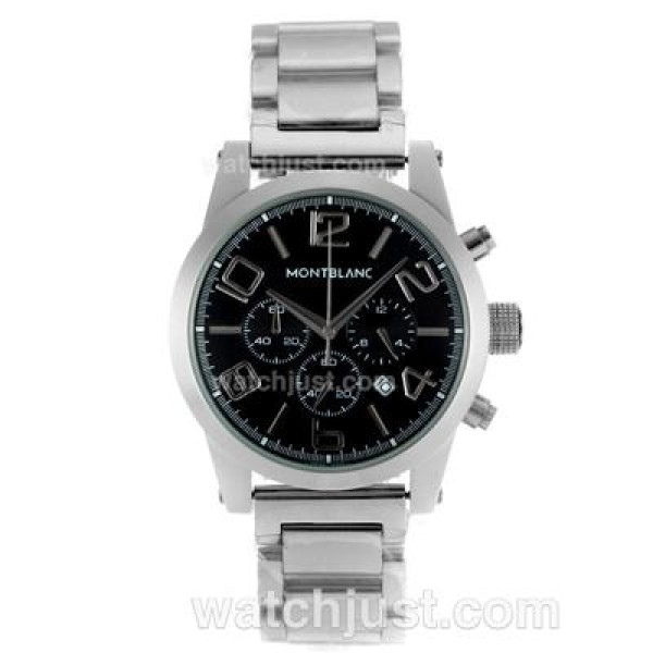 Montblanc Time Walker Working Chronograph with Black Dial