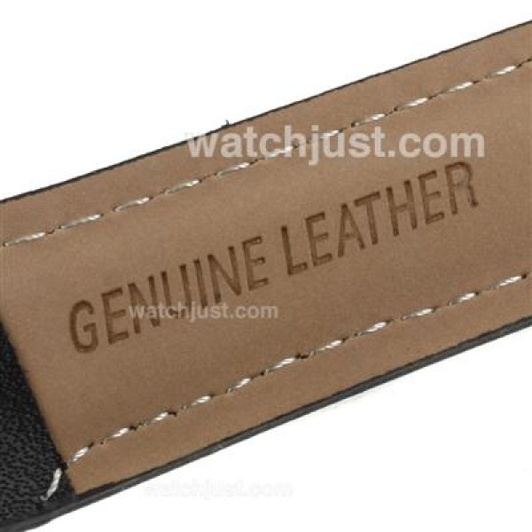 Jacob & Co Classic Five Time Zone Diamond Bezel and Dial-Black Leather Strap