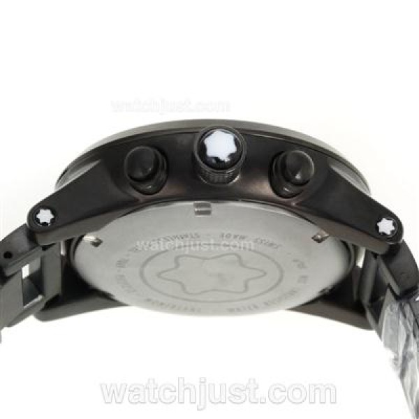 Montblanc Flyback Working Chronograph Full PVD with White Dial