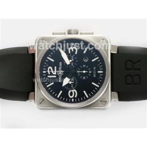 Bell & Ross BR 01-94 Chronograph Swiss ETA Movement with Black Dial 46x46mm