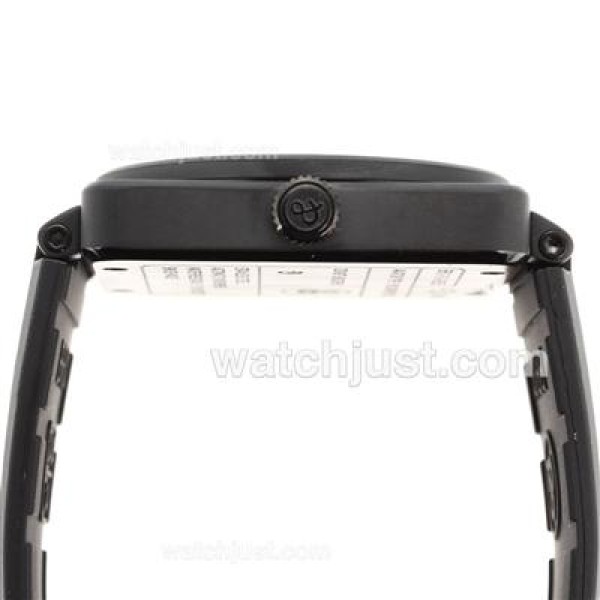 Bell & Ross BR 01-92 Swiss ETA 2892 Movement PVD Casing with Orange Marking-Rubber Strap 46x46mm