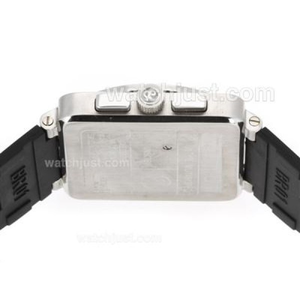 Bell & Ross BR 01-94 Working Chronograph with Black Dial-Rubber Strap 46x46mm