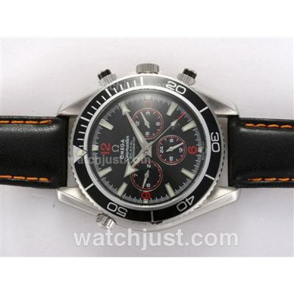 Omega Seamaster Planet Ocean Automatic with Black Bezel and Dial