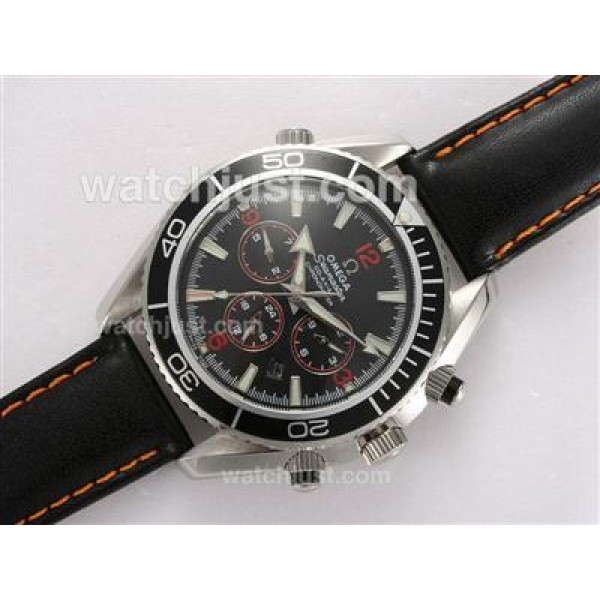 Omega Seamaster Planet Ocean Automatic with Black Bezel and Dial