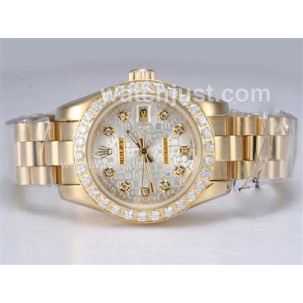 Top Quality Rolex Datejust Replica Watches With Golden Dials For Sale