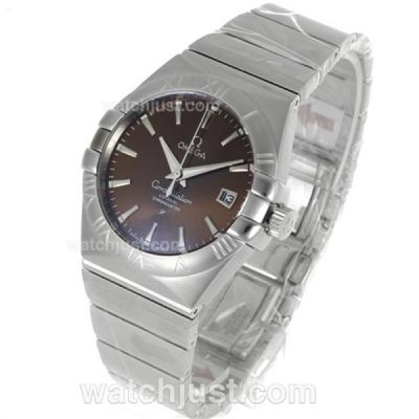 High Quality Omega Constellation Replica Watches With Brown Dials For Sale