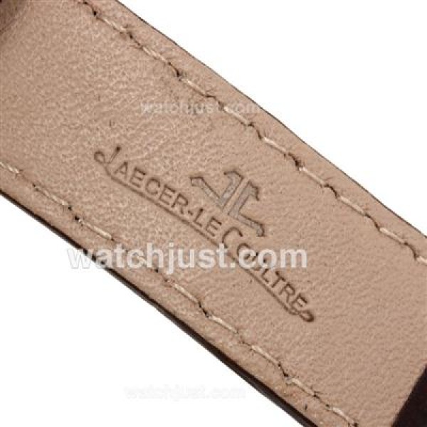 Jaeger-Lecoultre Reverso White Dial with Brown Leather Strap