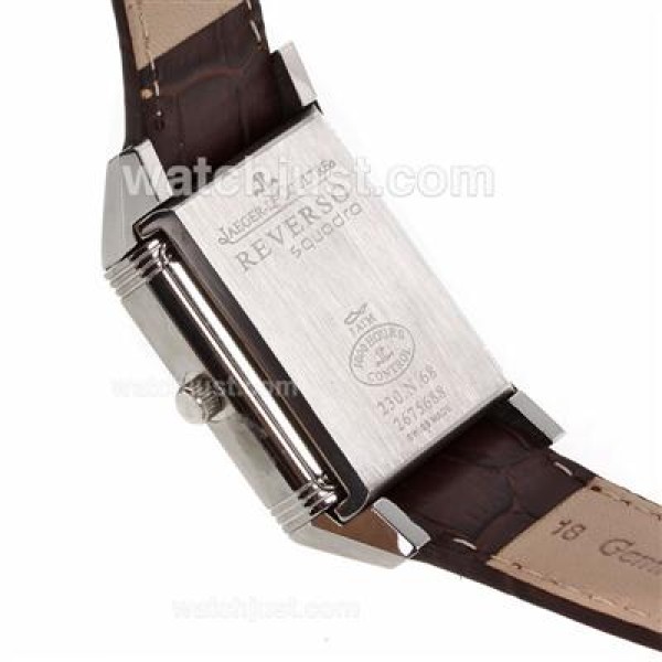 Jaeger-Lecoultre Reverso White Dial with Brown Leather Strap