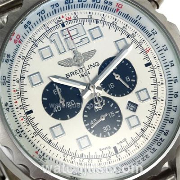 Breitling Chronospace Working Chronograph with White Dial S/S
