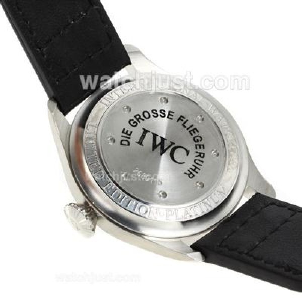 IWC Big Pilot White Markers with Black Dial-Leather Strap