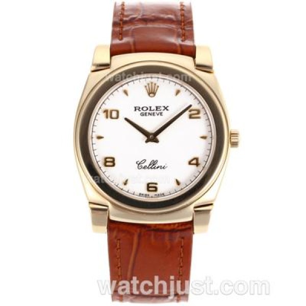 AAA Quality Rolex Cellini Replica Watches With White Dials For Sale