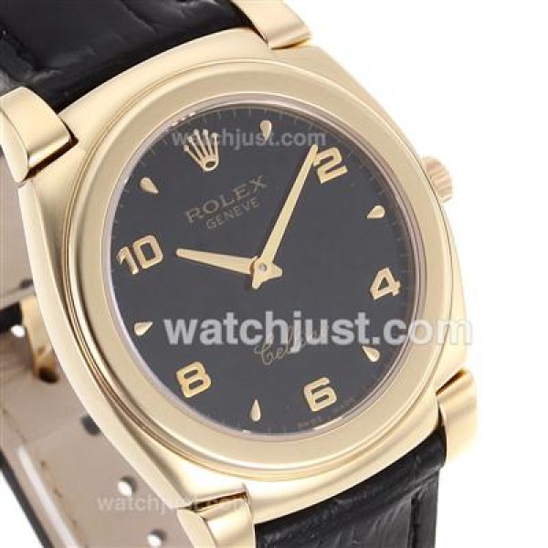 Top Quality Rolex Cellini Replica Watches With Black Dials For Sale
