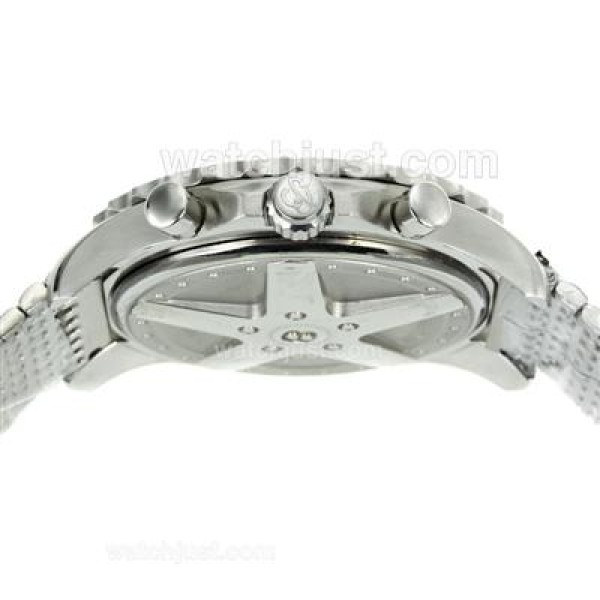 Breitling Chronospace Working Chronograph with White Dial S/S