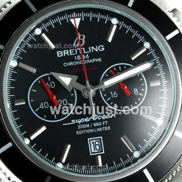 Breitling Super Ocean Working Chronograph with Black Dial S/S
