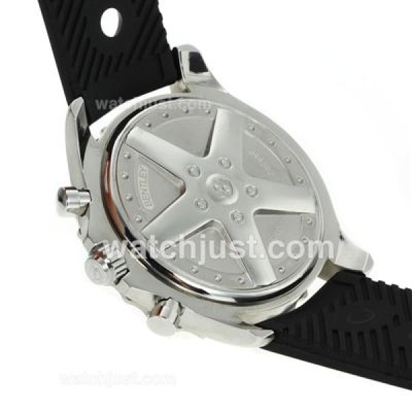 Breitling Chronospace Working Chronograph with Black Dial-Rubber Strap