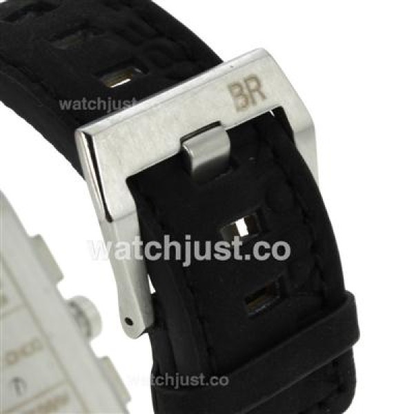 Bell & Ross BR03-94 Working Chronograph Yellow Markers with Black Dial-Leather Strap
