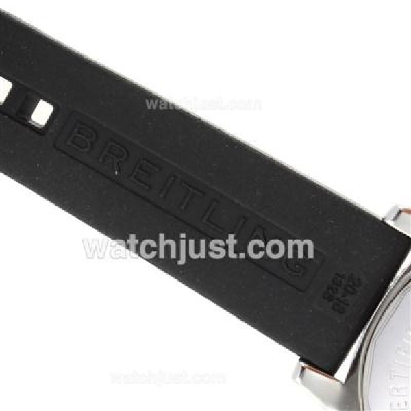 Breitling Super Ocean Steelfish Swiss ETA 2824 Movement with Black Dial-Yellow Inner Bezel