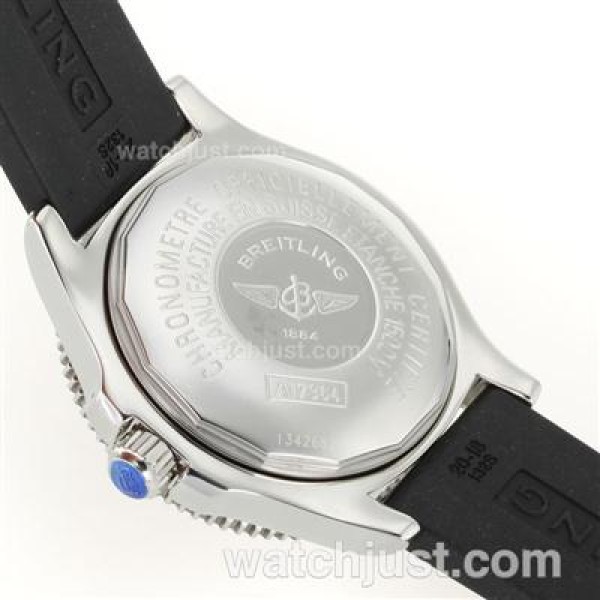 Breitling Super Ocean Steelfish Swiss ETA 2824 Movement with Black Dial-Yellow Inner Bezel