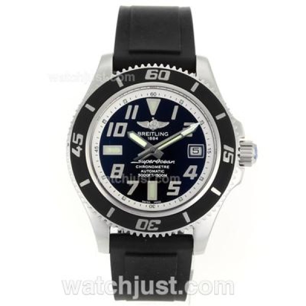 Breitling Super Ocean Steelfish Swiss ETA 2824 Movement with Black Dial-White Inner Bezel