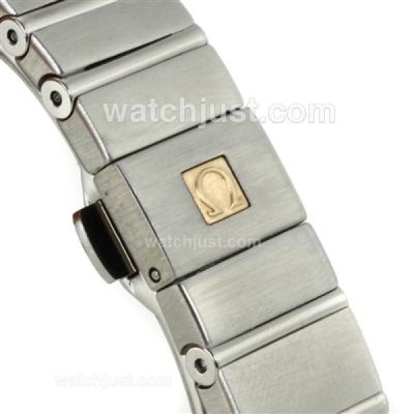 Omega Constellation Diamond Bezel Stick Markers with Black Dial-Same Chassis as ETA Version-Lady Size