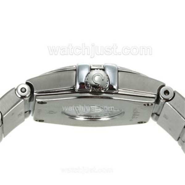 Omega Constellation Diamond Bezel Stick Markers with Black Dial-Same Chassis as ETA Version-Lady Size