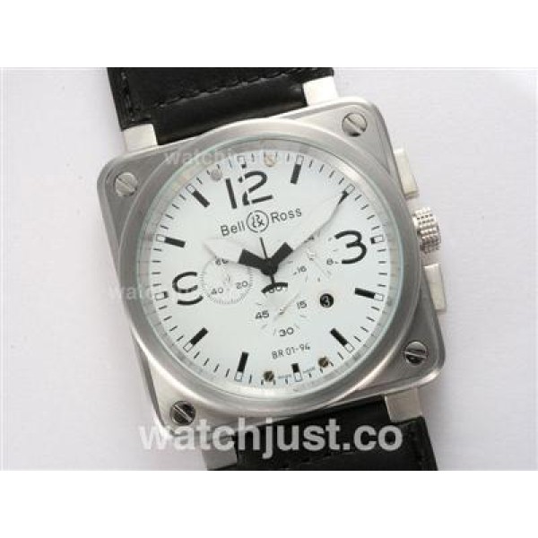 Bell & Ross BR 01-94 Working Chronograph with White Dial 46x46mm