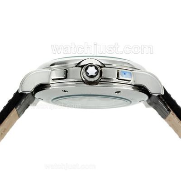 Montblanc Star Automatic with Black Dial-Leather Strap
