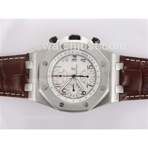 Audemars Piguet Royal Oak Limited Edition Swiss Valjoux 7750 Movement with White Dial