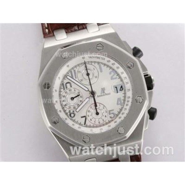 Audemars Piguet Royal Oak Limited Edition Swiss Valjoux 7750 Movement with White Dial