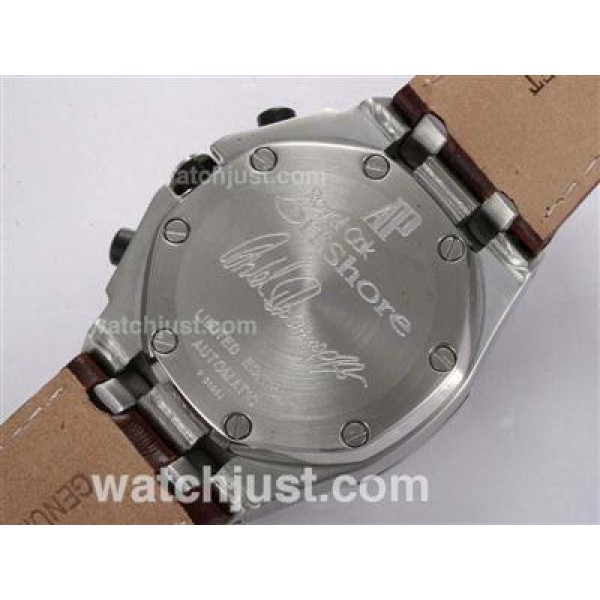 Audemars Piguet Royal Oak Limited Edition Swiss Valjoux 7750 Movement with White Dial