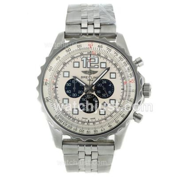 Breitling Chronospace Working Chronograph with White Dial S/S
