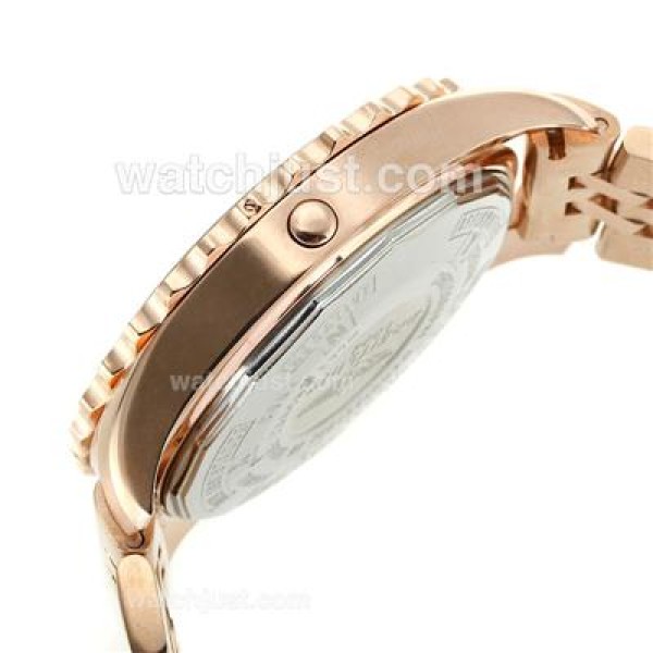 Breitling Chronospace Working Chronograph Full Rose Gold with White Dial
