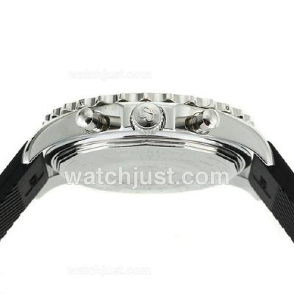 Breitling Chronospace Tourbillon Automatic with Black Dial-Rubber Strap