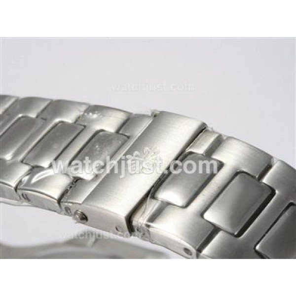 Patek Philippe Nautilus Jumbo MBW Swiss ETA 2824 Movement Diamond Bezel with Black Dial