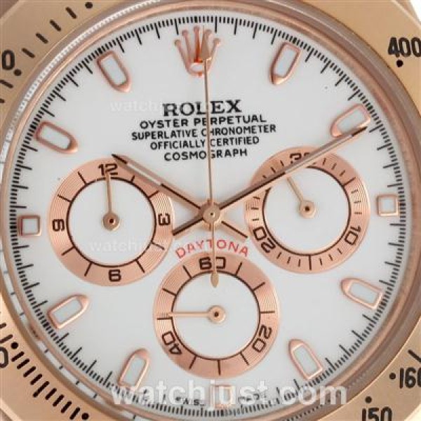 UK 40 MM Perfect Rolex Daytona 116505 White Dials Men Replica Watches