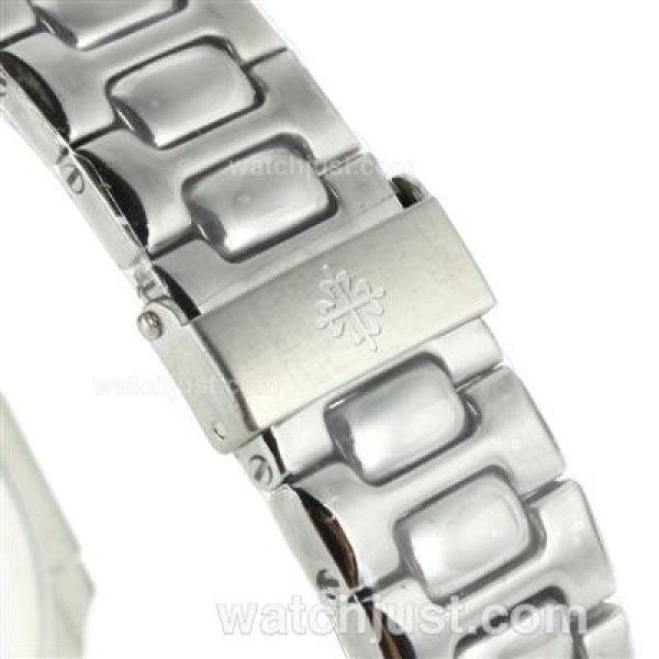 Patek Philippe Nautilus Automatic Stick Markers with White Dial S/S