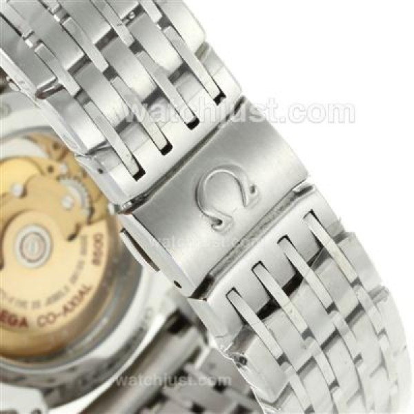 Swiss Made Omega De Ville Replica Watches With White Dials For Men