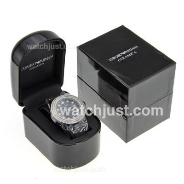 Emporio-Armani High Quality Black Wooden Box Set with Guarantee