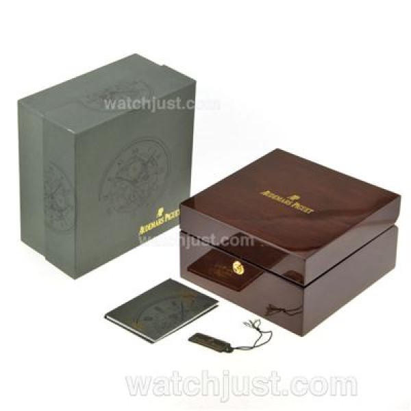 Audemars Piguet High Quality Dark Brown Wooden Box Set with Guarantee